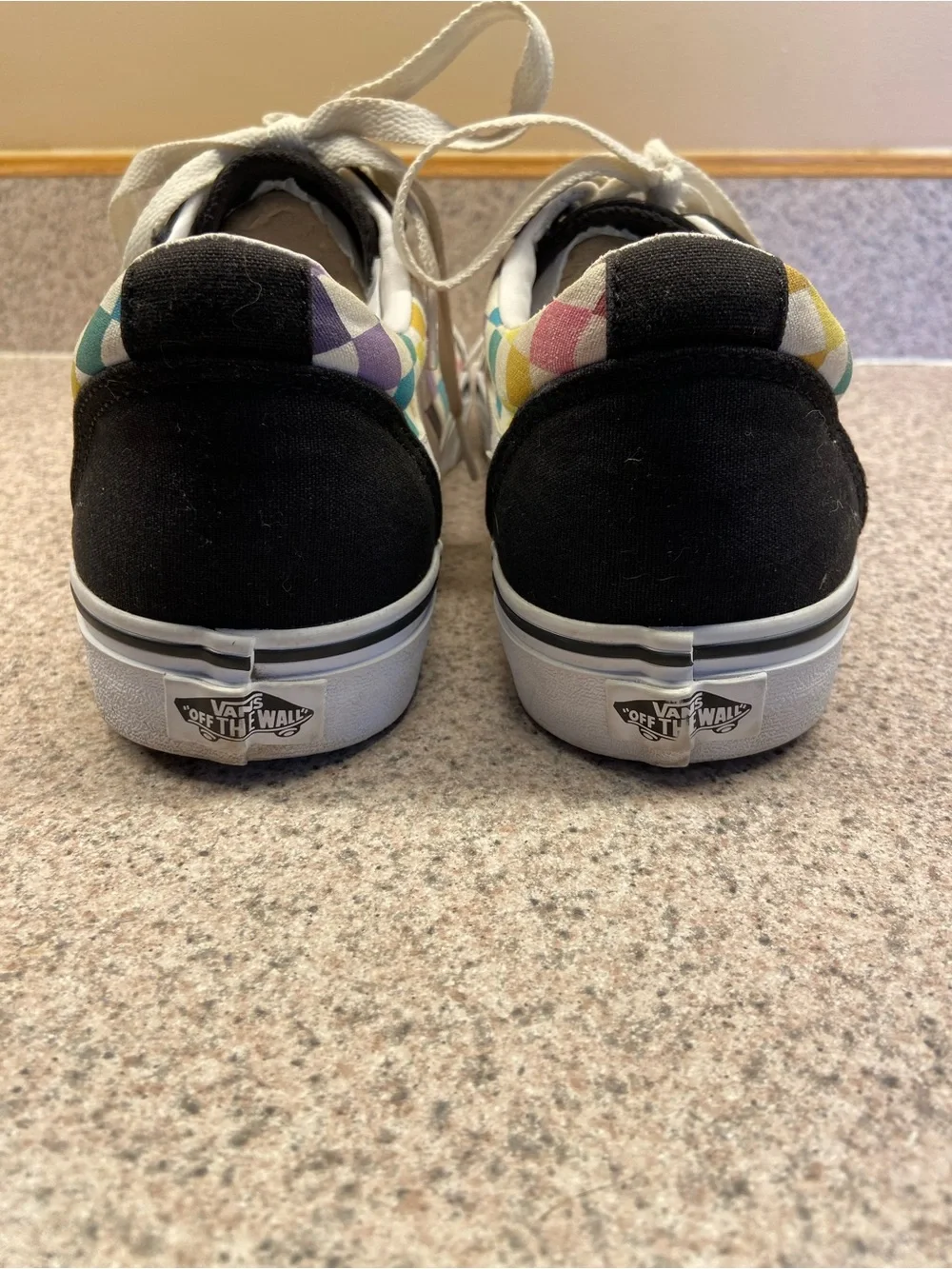 Vans Old Skool Rainbow Checkerboard sneakers colorful multi-check pattern